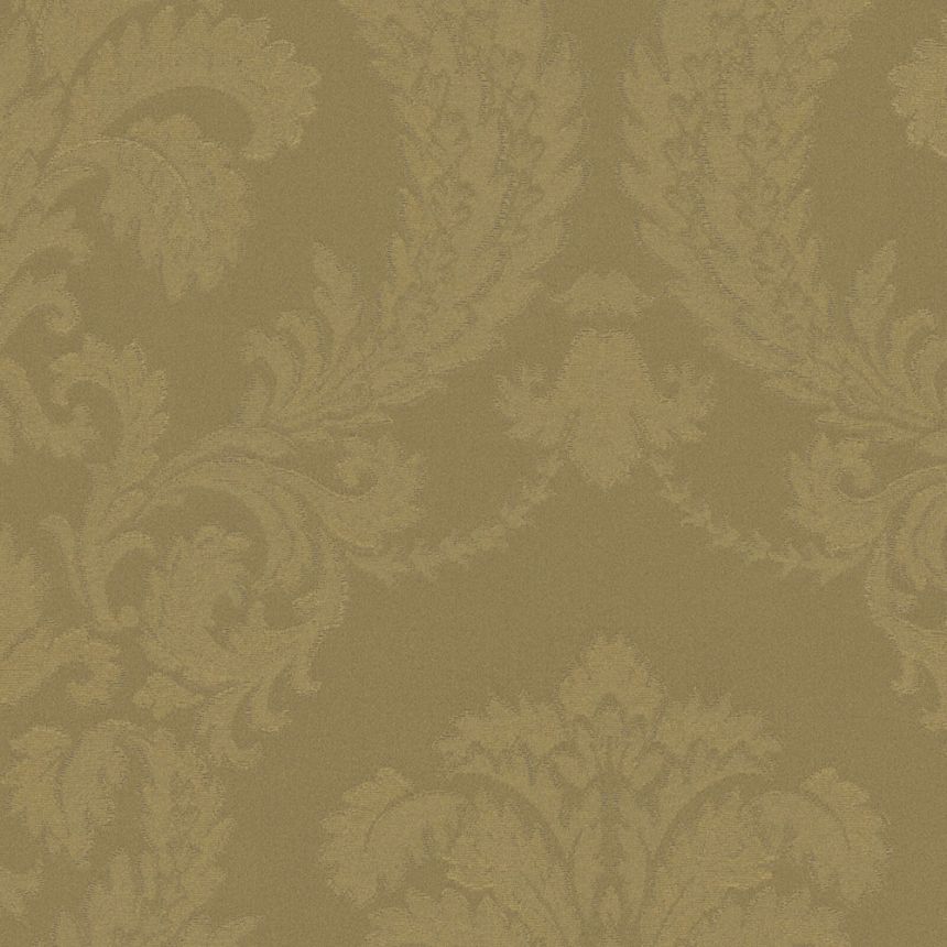 Castle-patterned non-woven wallpaper, natural gold, Z40028, Tradizione Italiana 3, Zambaiti Parati