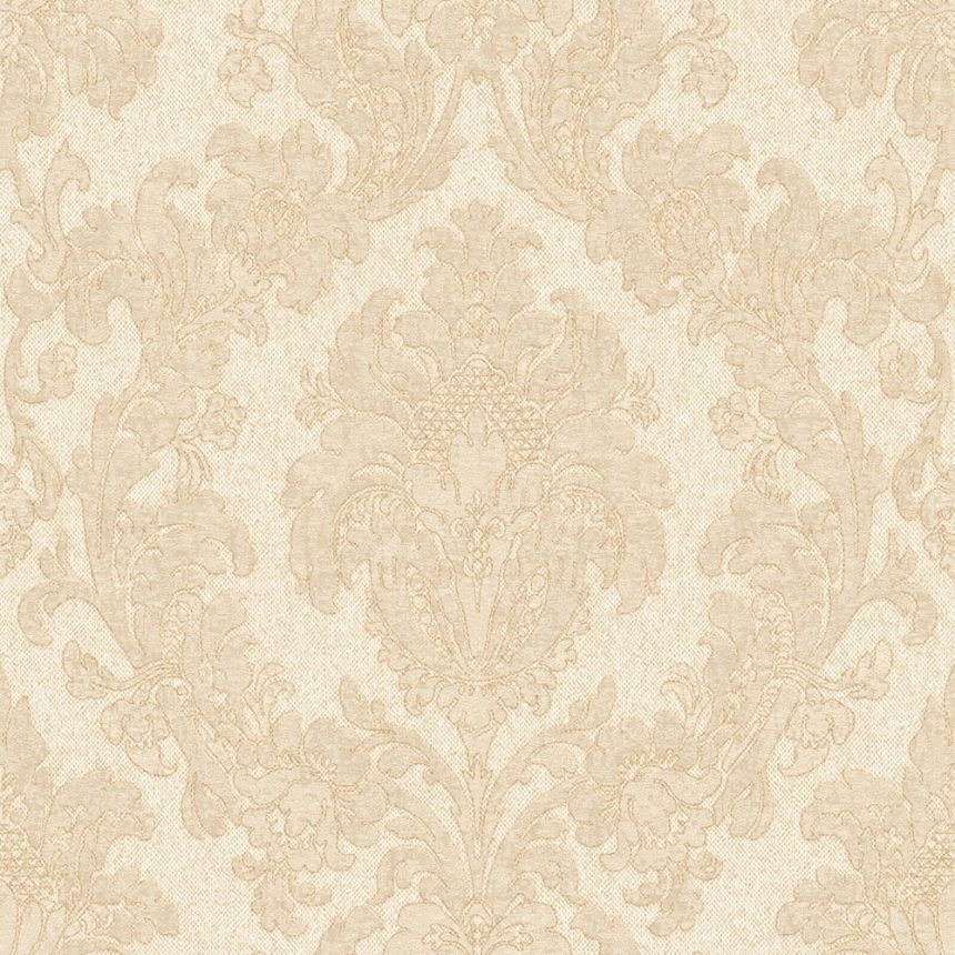 Castle-patterned non-woven wallpaper, beige (Taupe), Z40036, Tradizione Italiana 3, Zambaiti Parati
