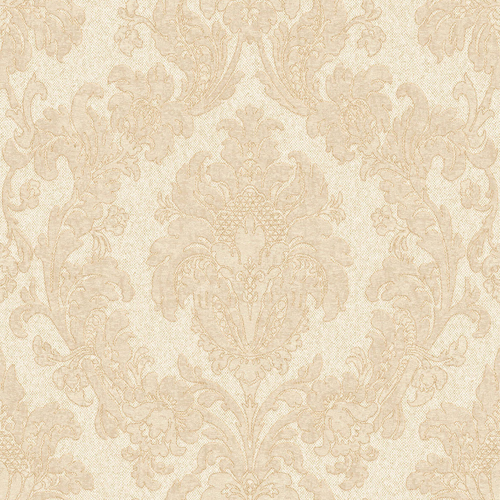 Castle-patterned non-woven wallpaper, beige (Taupe), Z40036, Tradizione Italiana 3, Zambaiti Parati