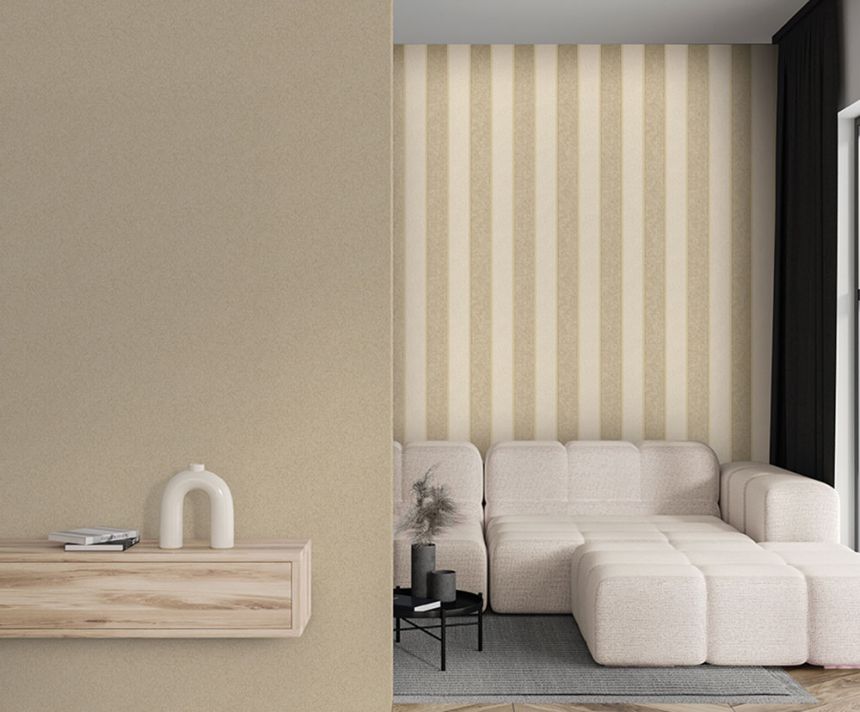 Non-woven wallpaper, cream, beige, stripes, Z40037, Tradizione Italiana 3, Zambaiti Parati