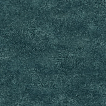 Blue non-woven wallpaper with a cracs effect 347562, Matières - Stone, Origin