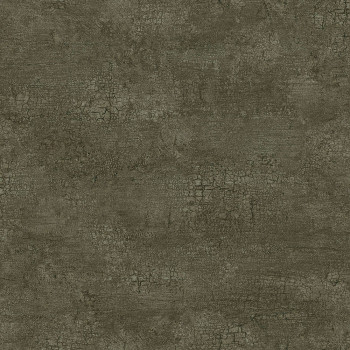 Green non-woven wallpaper with an effect of cracks 347560, Matières - Stone, Origin