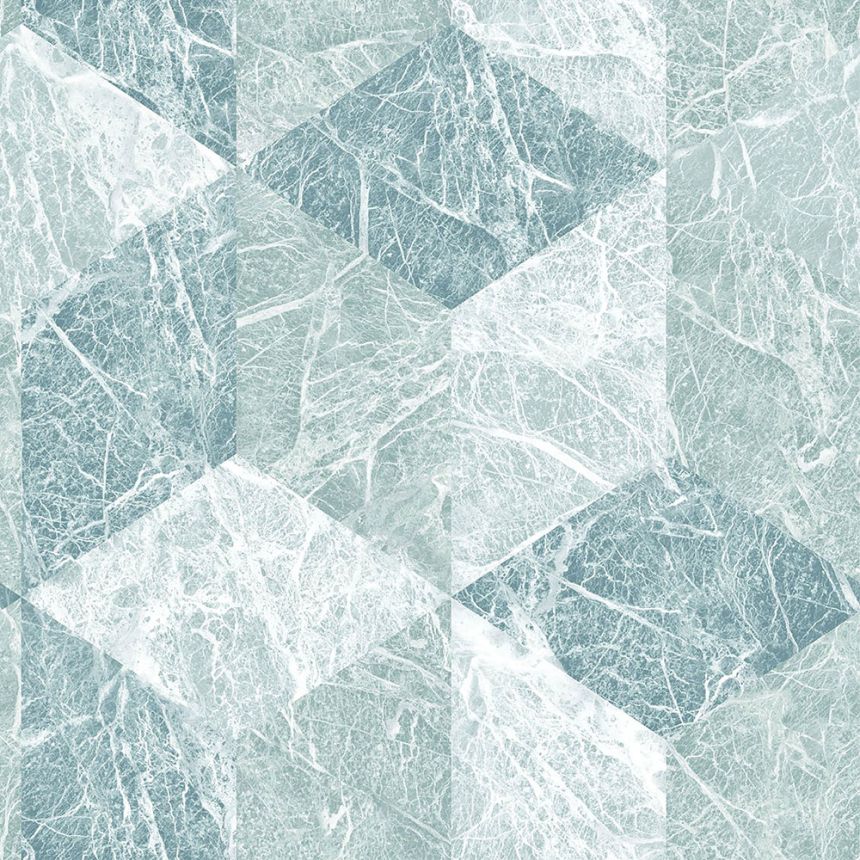 Non-woven wallpaper, imitation of marble 3D tiling 347320, Matières - Stone, Origin