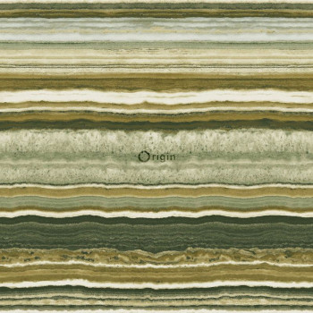 Olive green marbled non-woven wallpaper 337233, Matières - Stone, Origin