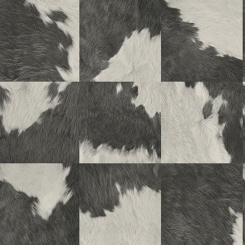 Non-woven wallpaper, square pattern of calfskin 347805, Luxury Skins, Origin