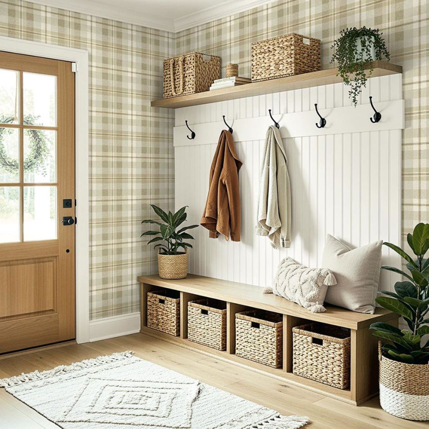 Dundee Wallpaper, Beige, Brown, CA10107, Carl Robinson Edition 24: The Highlands