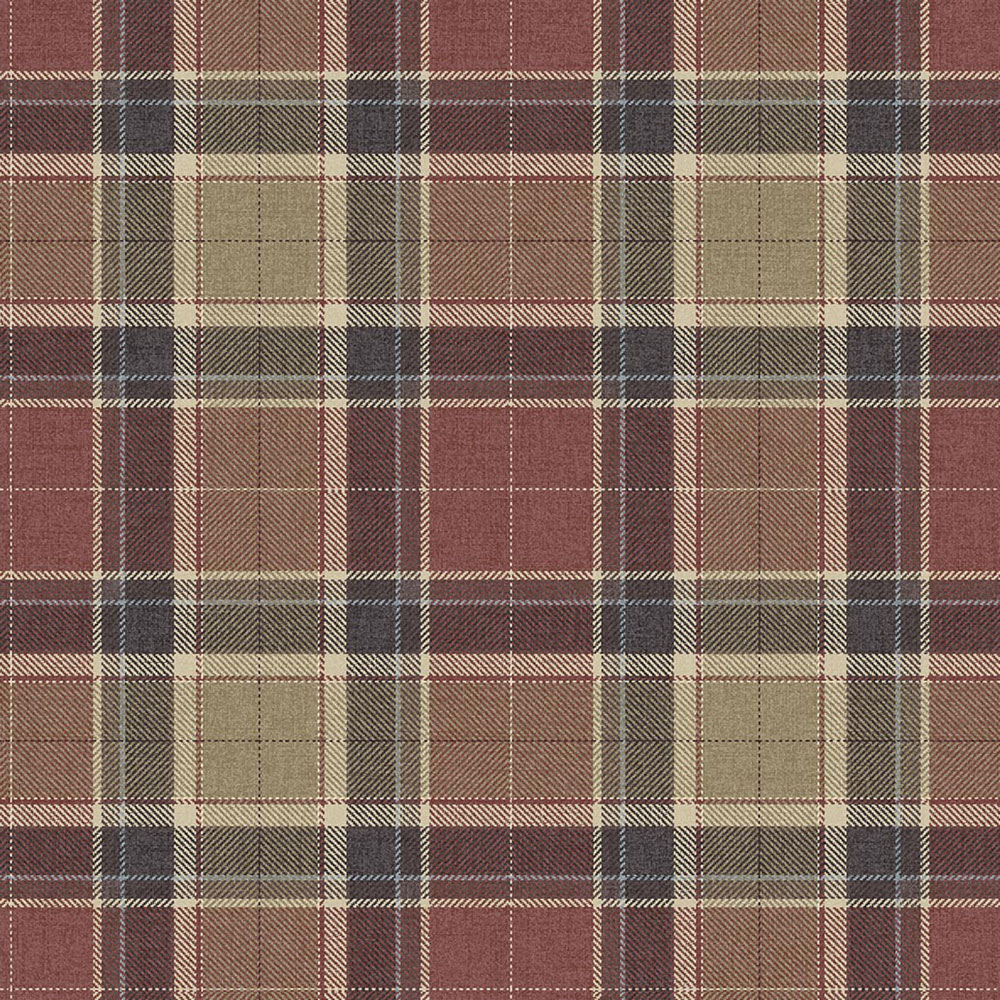 Stirling Wallpaper, Red, Beige, CA10411, Carl Robinson Edition 24: The Highlands