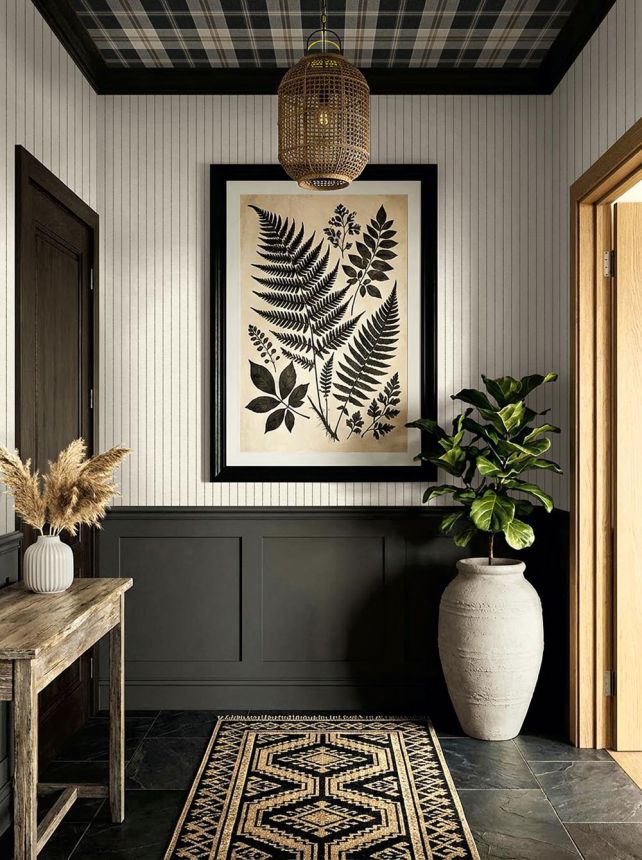 Ayr Wallpaper, Gray, Black, CA10600, Carl Robinson Edition 24: The Highlands