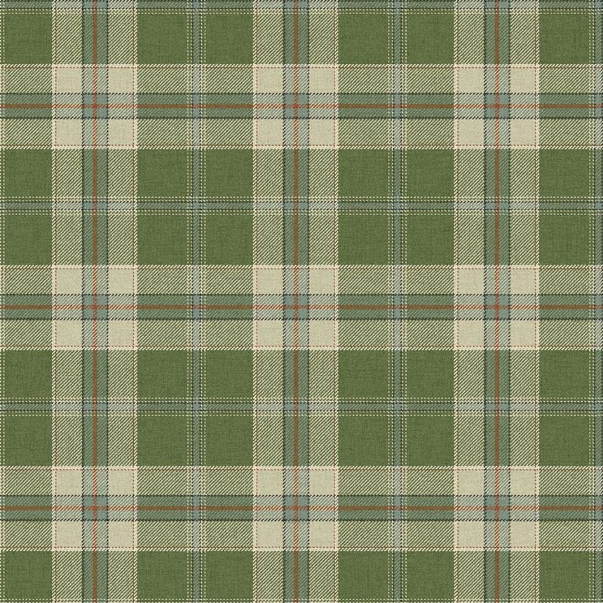 Inveraray Wallpaper, Green, Beige, CA10904, Carl Robinson Edition 24: The Highlands