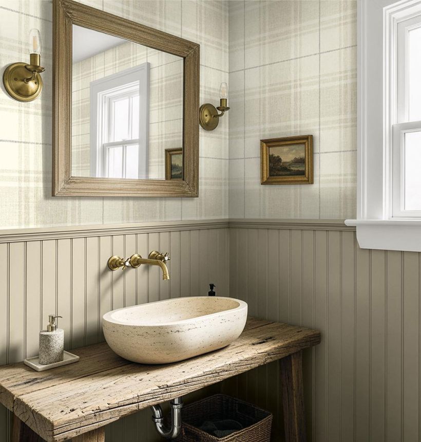 Aberdeen Wallpaper, Beige, Brown, CA11205, Carl Robinson Edition 24: The Highlands
