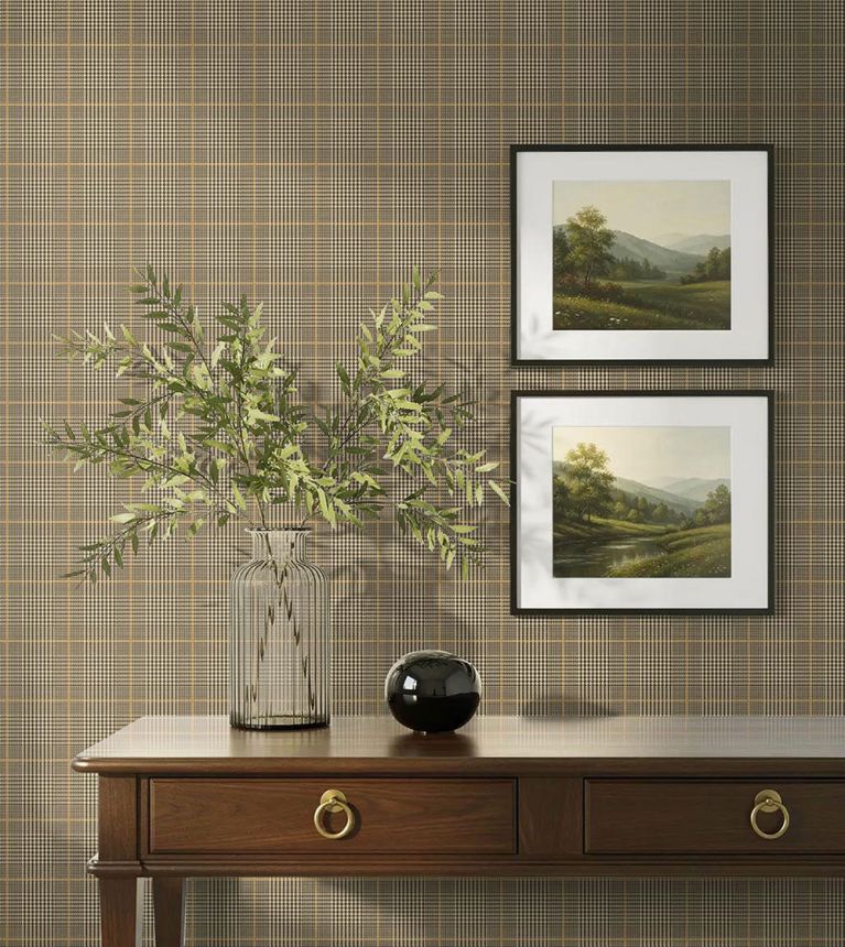 St. Andrews Wallpaper, Brown, Beige, CA11306, Carl Robinson Edition 24: The Highlands
