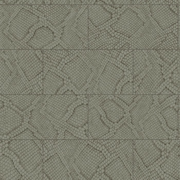 Non-woven gray wallpaper, snakeskin pattern 347785, Luxury Skins, Origin