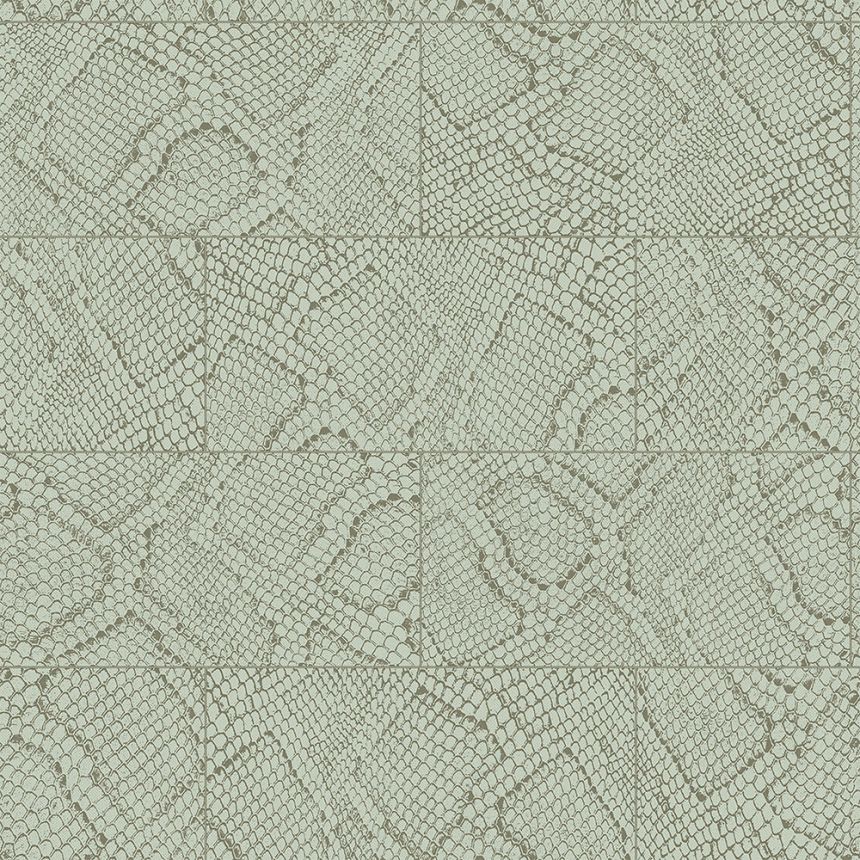 Non-woven wallpaper gray, snakeskin pattern 347784, Luxury Skins, Origin