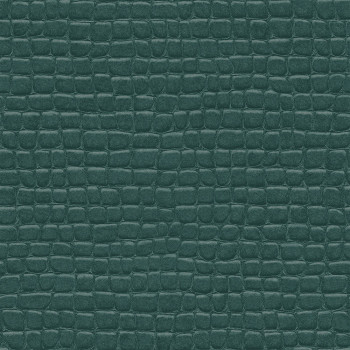 Non-woven green wallpaper, imitation crocodile skin 347780, Luxury Skins, Origin