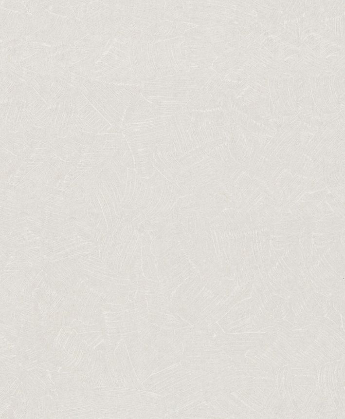 Wallpaper with a trowel-finish look, white and beige, 82568, Pia, Novamur