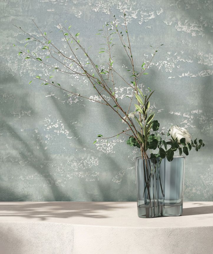 Plaster-effect wallpaper, pale green, 82571, Pia, Novamur