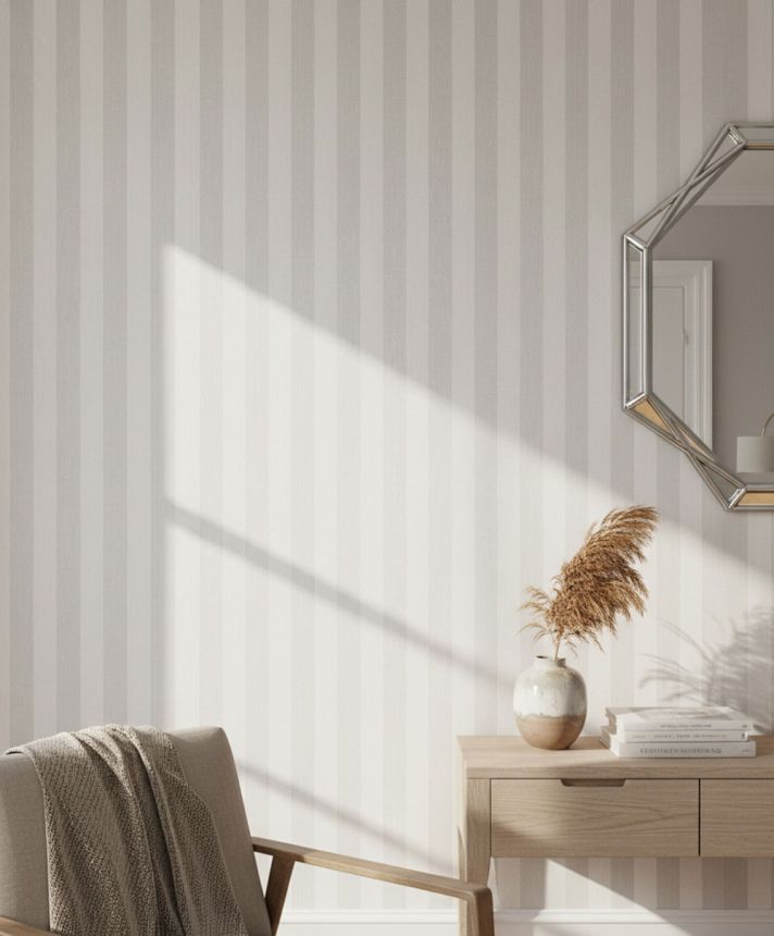 Striped wallpaper, cream-beige, 82582, Pia, Novamur