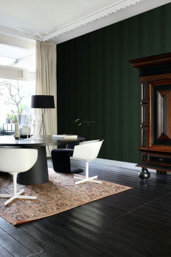 Non-woven wallpaper green, imitation crocodile skin 347776, Luxury Skins, Origin
