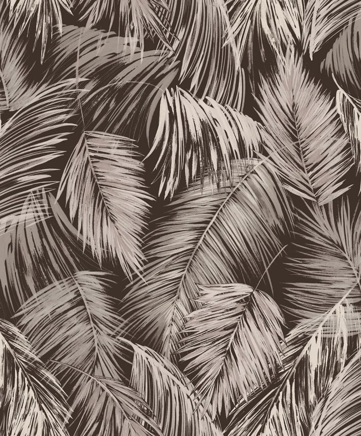 Jungle wallpaper, leaves, beige, black, 89056, Pia, Novamur