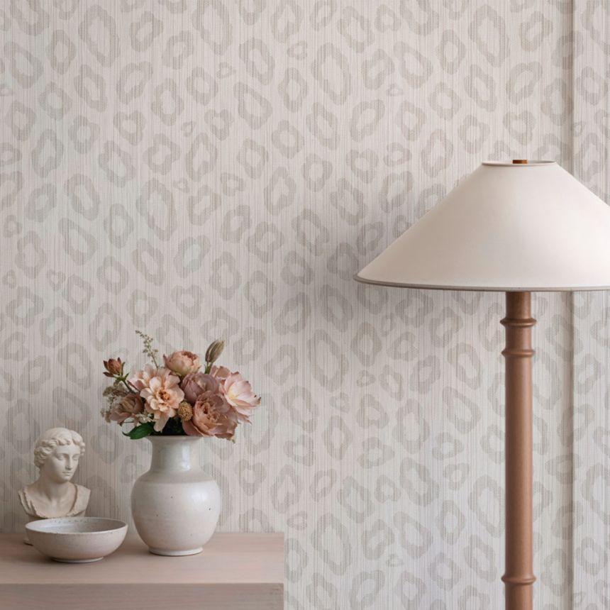 Luxury leopard-print wallpaper, beige, 89062, Pia, Novamur