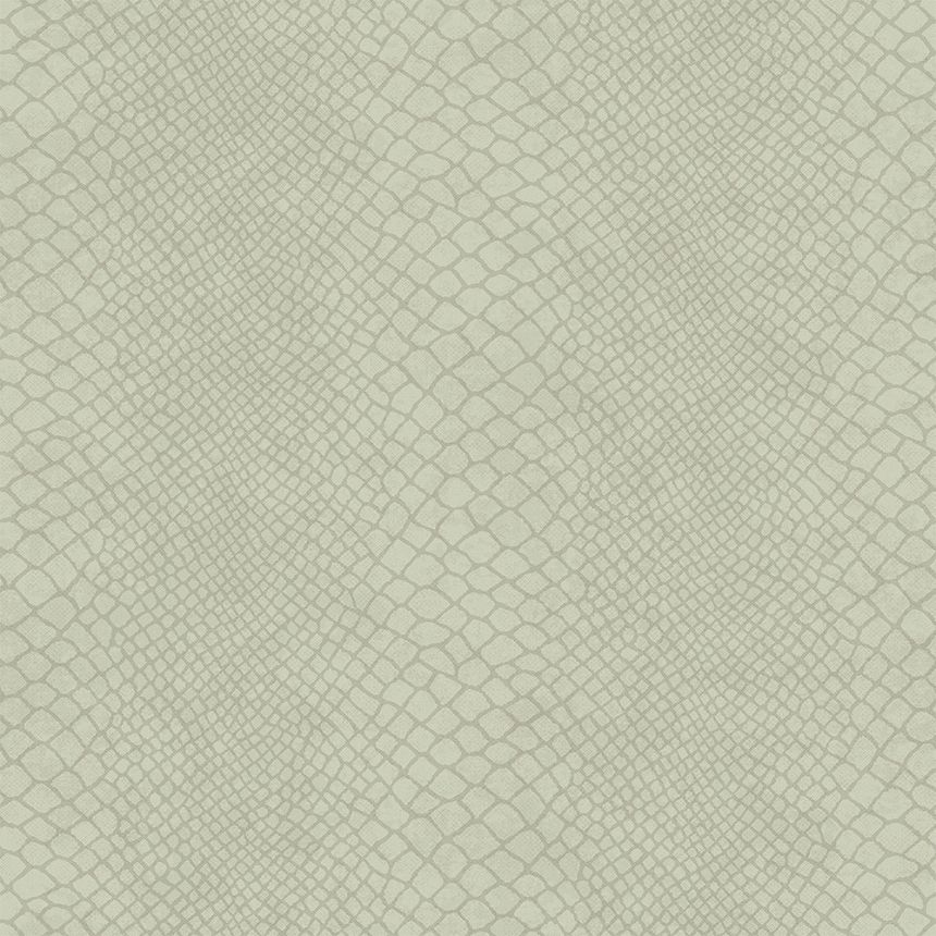 Teal non-woven wallpaper, imitation snakeskin 347767, Luxury Skins, Origin