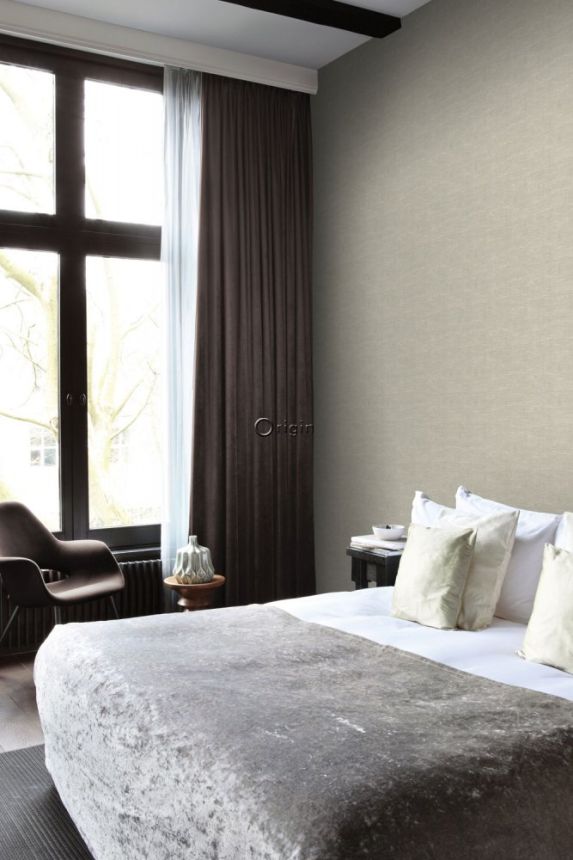 Gray-green non-woven wallpaper, imitation fabric 347632, Luxury Skins, Origin