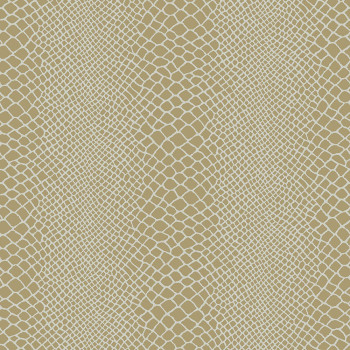 Gold-brown non-woven wallpaper, imitation snakeskin 347341, Luxury Skins, Origin