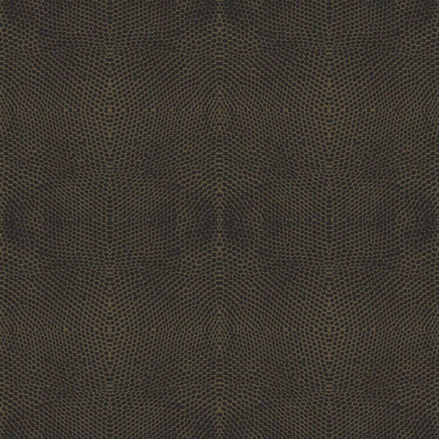 Non-woven wallpaper, brown imitation leather 347322, Luxury Skins, Origin