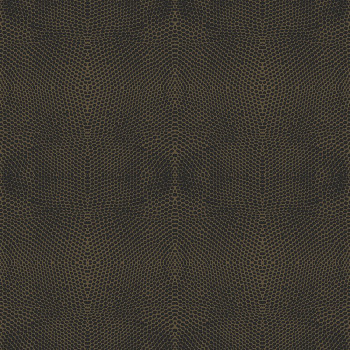 Non-woven wallpaper, brown imitation leather 347322, Luxury Skins, Origin