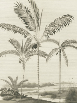 Non-woven wall mural Oasis, palm trees 317407, 212 x 280 cm, Oasis, Eijffinger