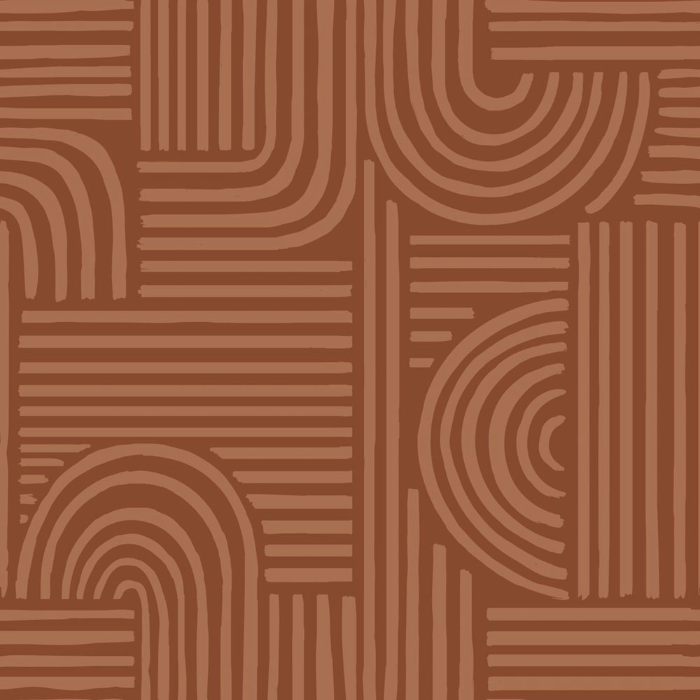 Geometric Wallpaper, Brown, 139938, Color Pop, Esta Home