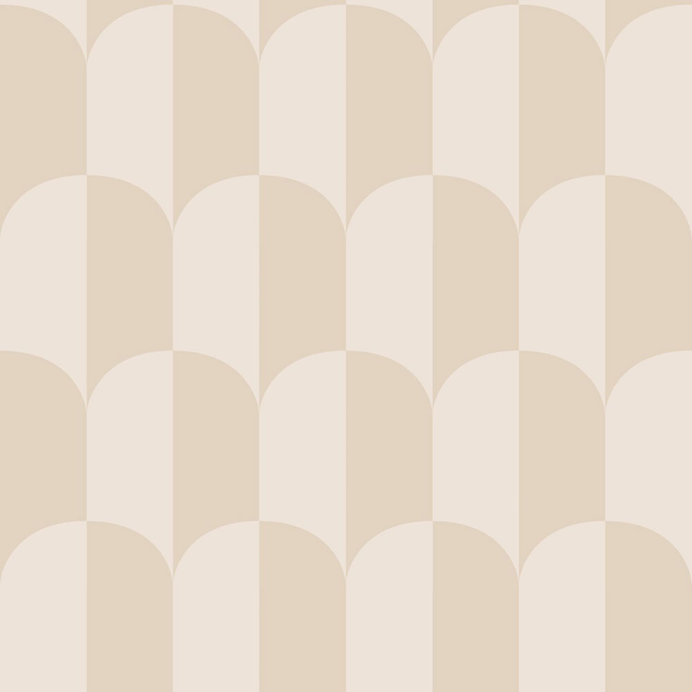 Wallpaper with an Art Deco pattern, beige and cream, 139985, Color Pop, Esta Home