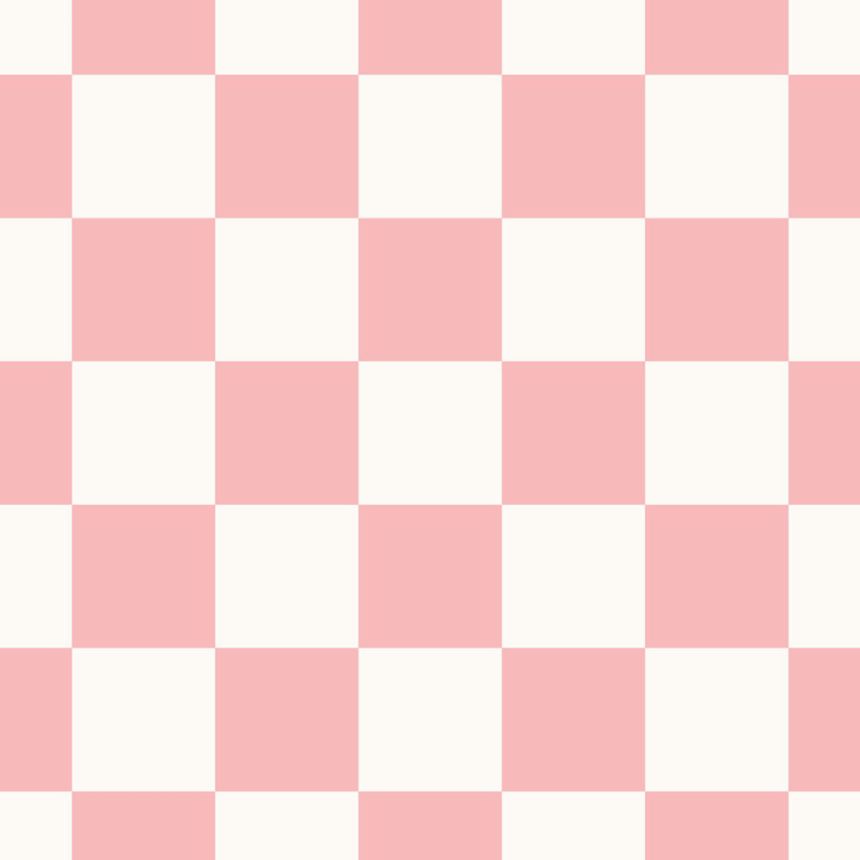 Checkered Pattern Wallpaper, White, Pink, 139998, Color Pop, Esta Home