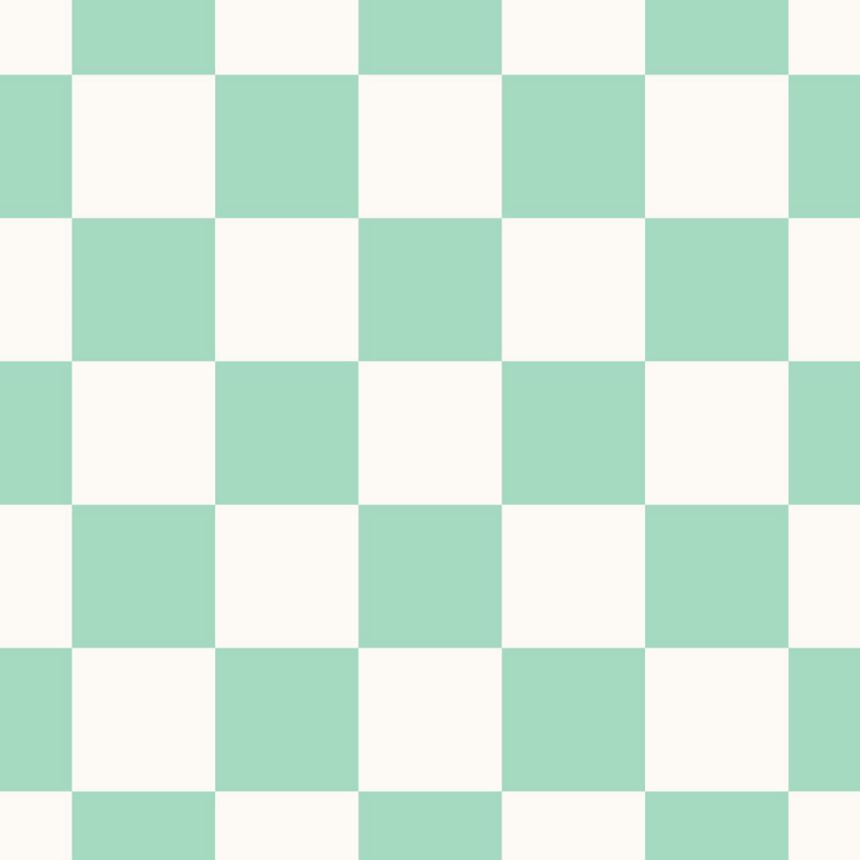 Checkered Pattern Wallpaper, Green, White, 139999, Color Pop, Esta Home