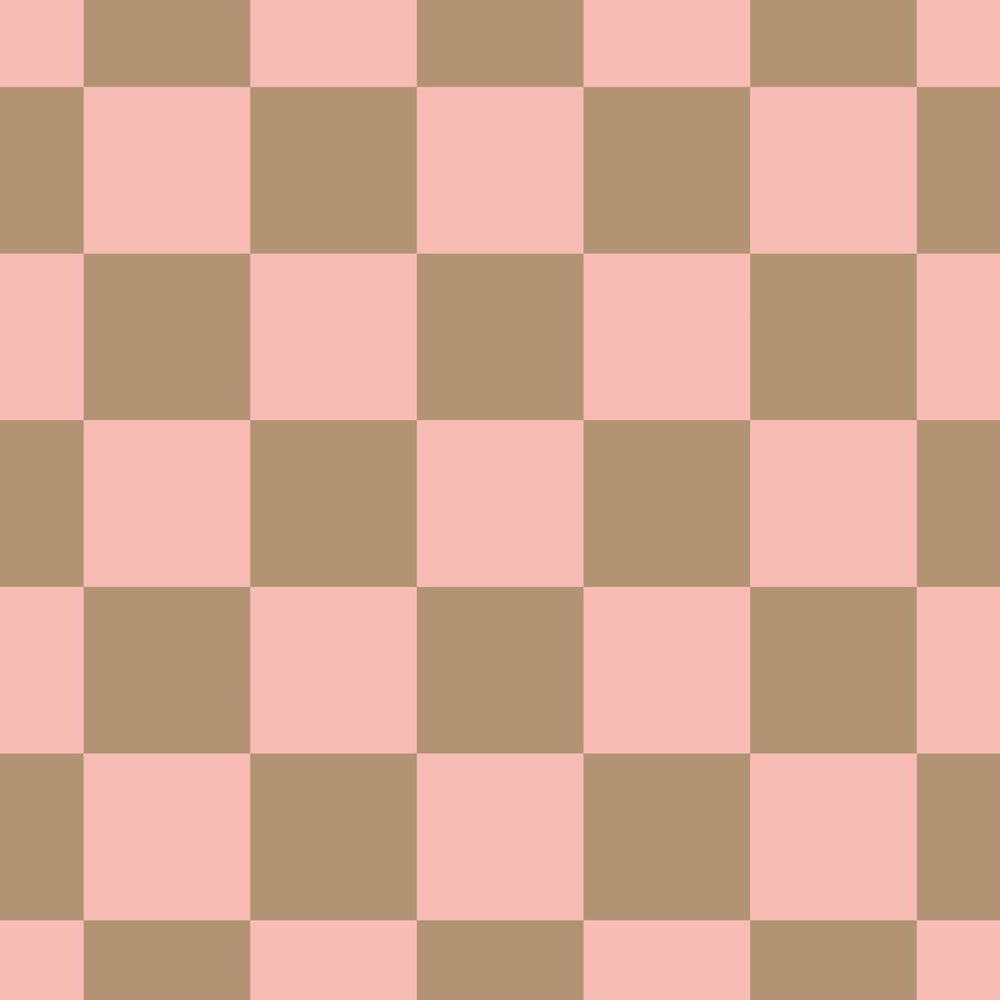 Checkered-pattern wallpaper, gold-brown, antique pink, 130913, Color Pop, Esta Home