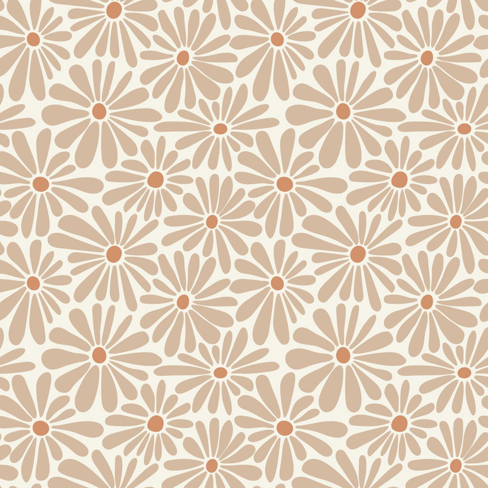 Floral wallpaper, brown, beige, 131148, Color Pop, Esta Home