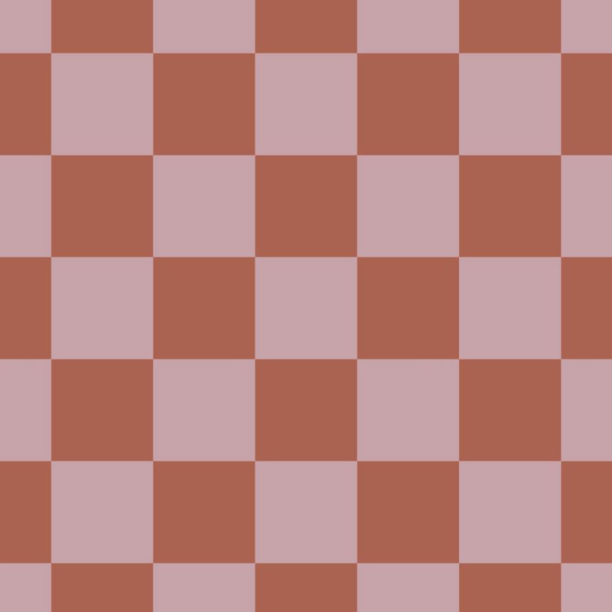 Checkered Pattern Wallpaper, Red-Brown, Pink, 131419, Color Pop, Esta Home