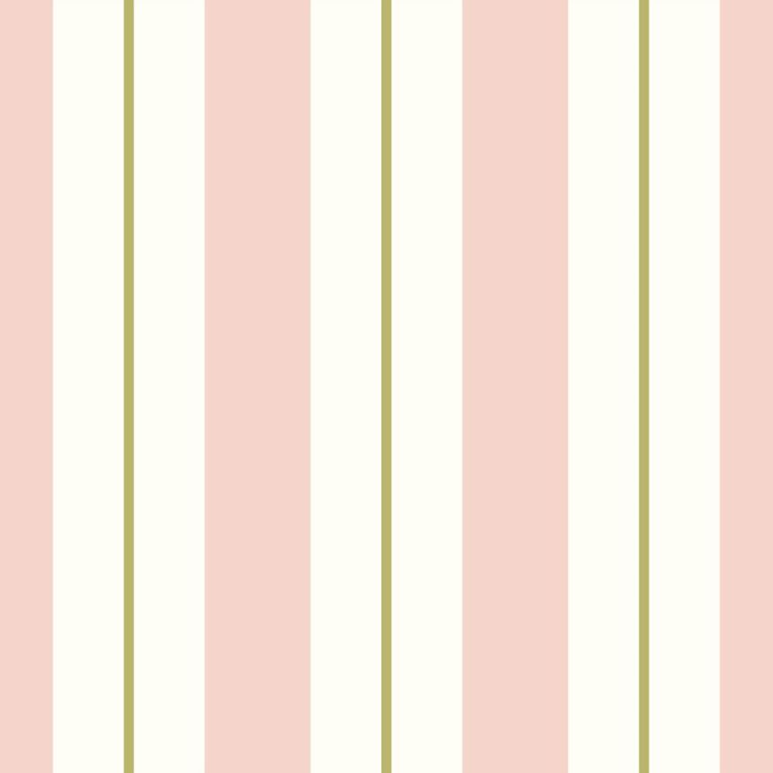 Striped Wallpaper, Pink, Green, 131478, Color Pop, Esta Home