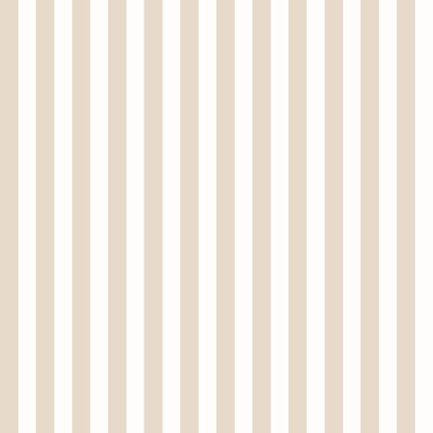 Striped wallpaper, beige and white, 130949, Color Pop, Esta Home
