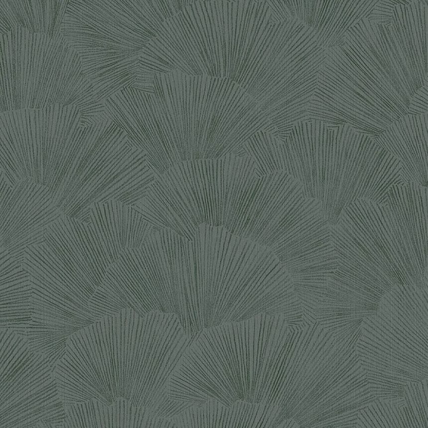 Non-woven green wallpaper, Leaves 317334, Oasis, Eijffinger