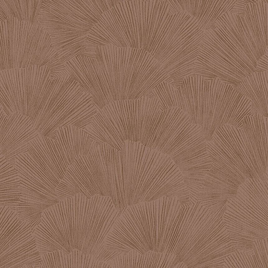 Non-woven brown wallpaper, Leaves 317332, Oasis, Eijffinger