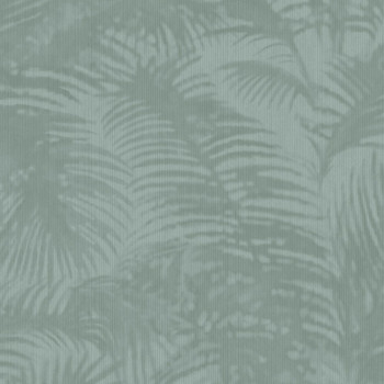 Blue non-woven palm leaves wallpaper 317305, Oasis, Eijffinger