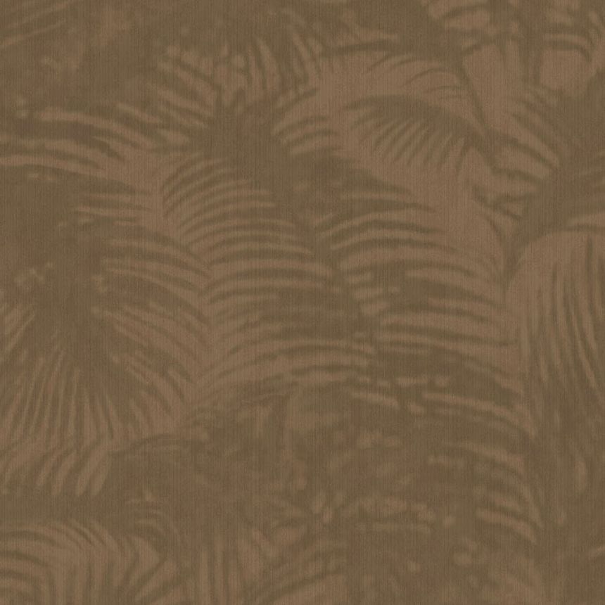 Brown non-woven palm leaves wallpaper 317304, Oasis, Eijffinger