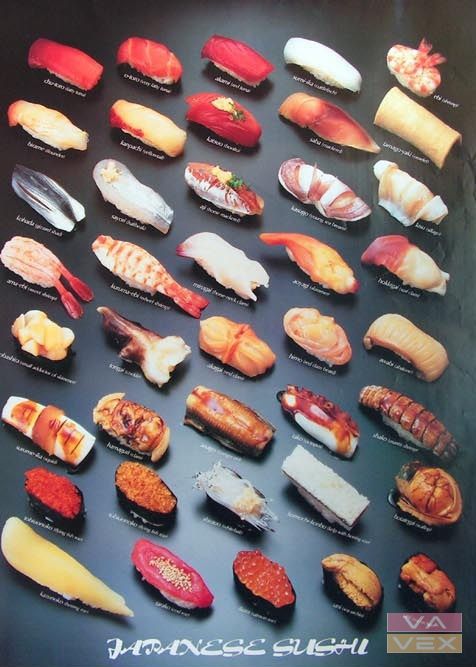 Poster 3051, Sushi,  98 x 68 cm