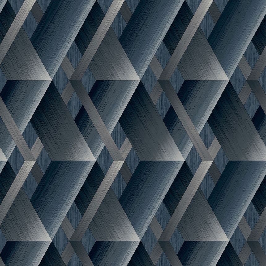 Non-woven geometric 3D wallpaper, imitation wood WL2602, Wanderlust, Grandeco