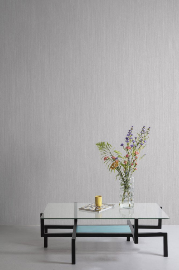 Gray-silver non-woven wallpaper WL1504, Wanderlust, Grandeco