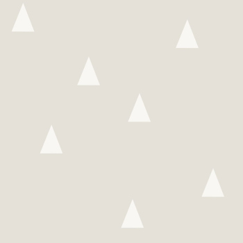 Gray non-woven wallpaper with white triangles 128867, Little Bandits, Esta