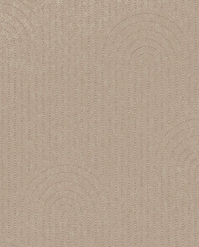 Beige non-woven geometric pattern wallpaper 312432, Artifact, Eijffinger