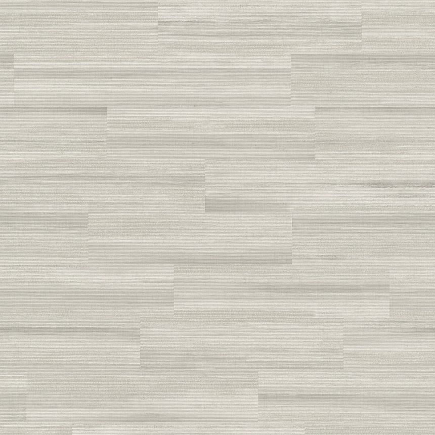 Gray-brown non-woven wallpaper with raffia look EE1104, Elementum, Grandeco