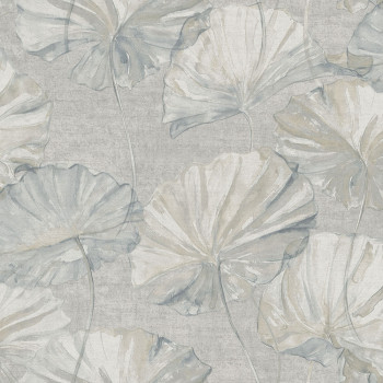 Non-woven wallpaper, romantic motif of water lily flowers EE2004, Elementum, Grandeco
